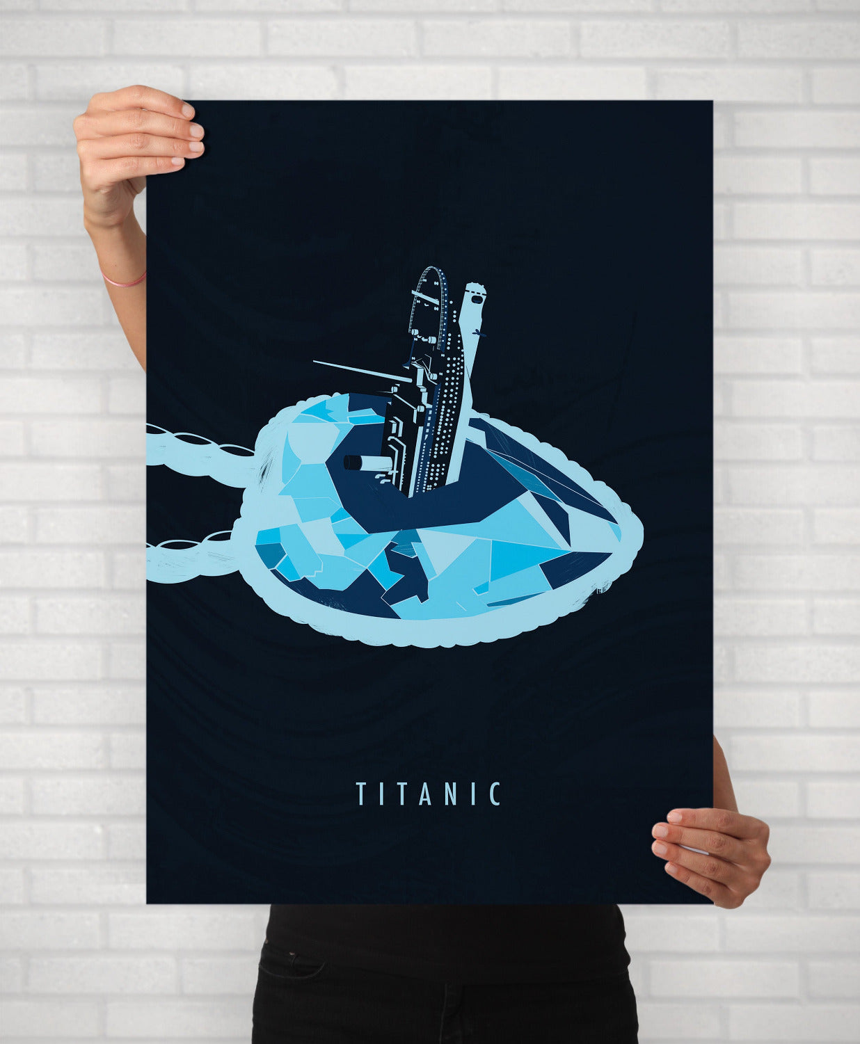 Titanic Minimal Movie Illustrated Poster