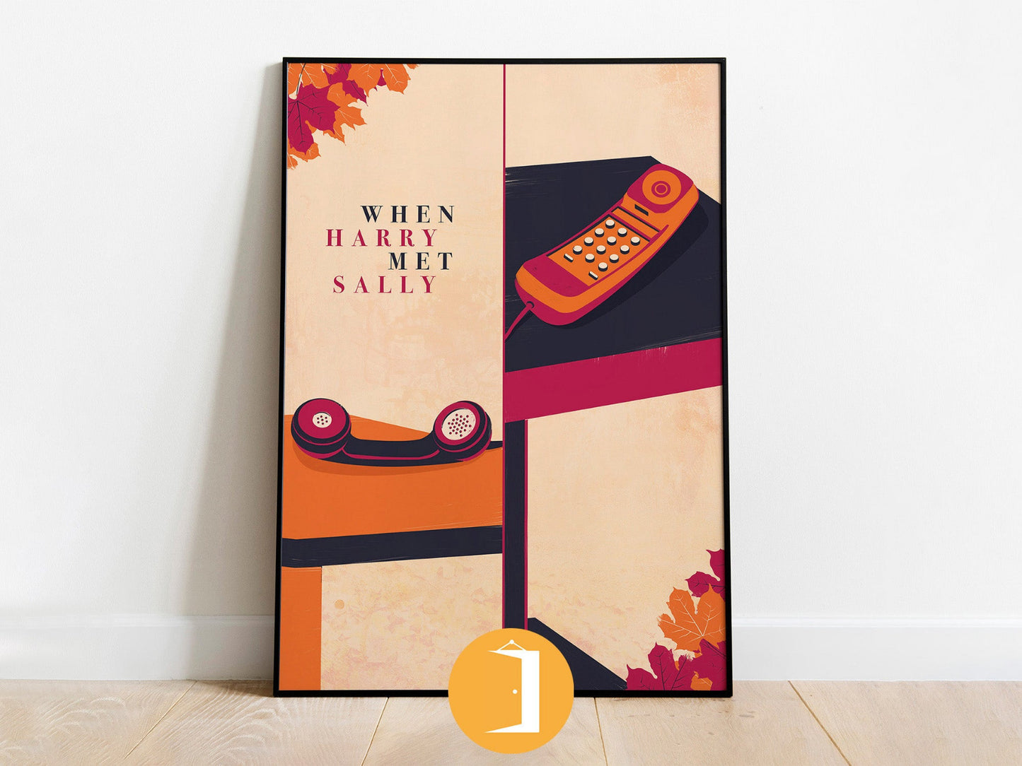 When Harry Met Sally Minimal Movie Illustrated Poster