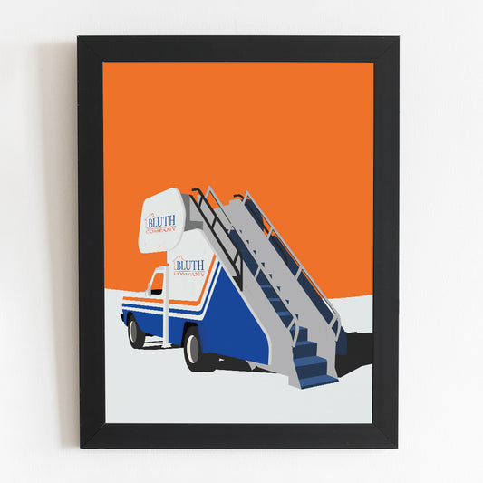 Arrested Development Poster |  Bluth Stair Car Minimal Illustrated TV Poster