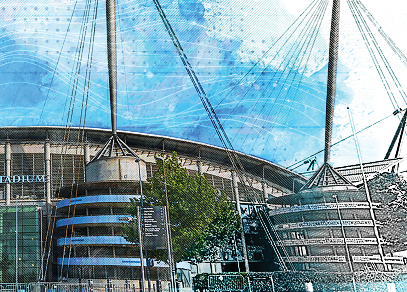 Etihad Stadium Man City Framed Poster | Manchester City FC Stadium Art