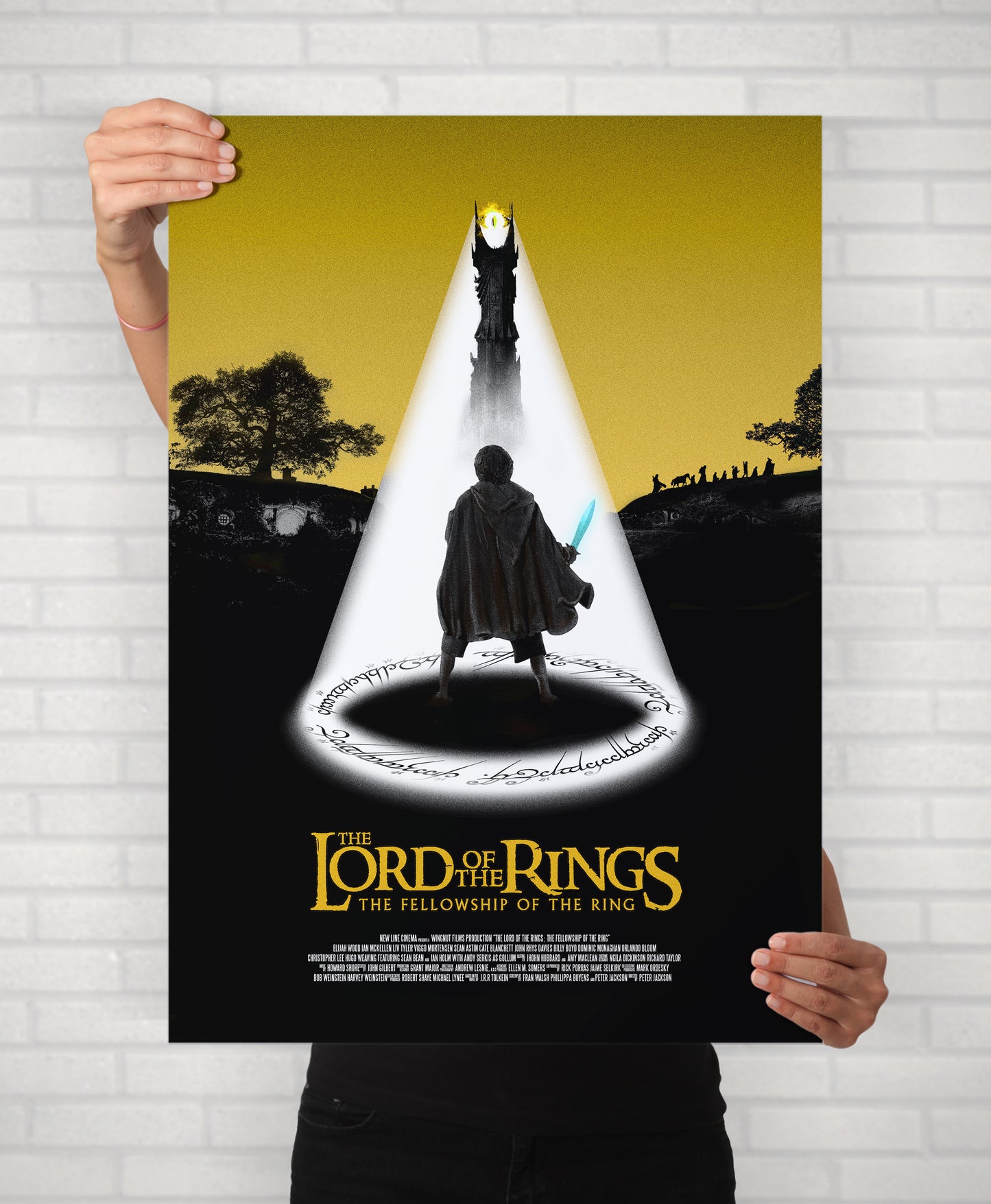 Lord Of The Rings Trilogy Posters | Illustrated Film Prints | The Fellowship of the Ring, The Two Towers and Return of the King