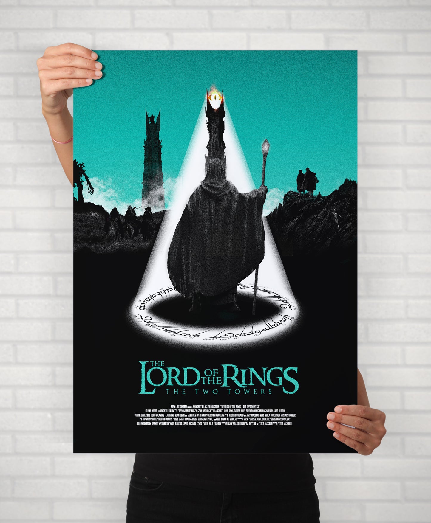 Lord Of The Rings Trilogy Posters | Illustrated Film Prints | The Fellowship of the Ring, The Two Towers and Return of the King