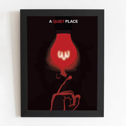 A Quiet Place Minimal Poster | Illustrated Movie Print