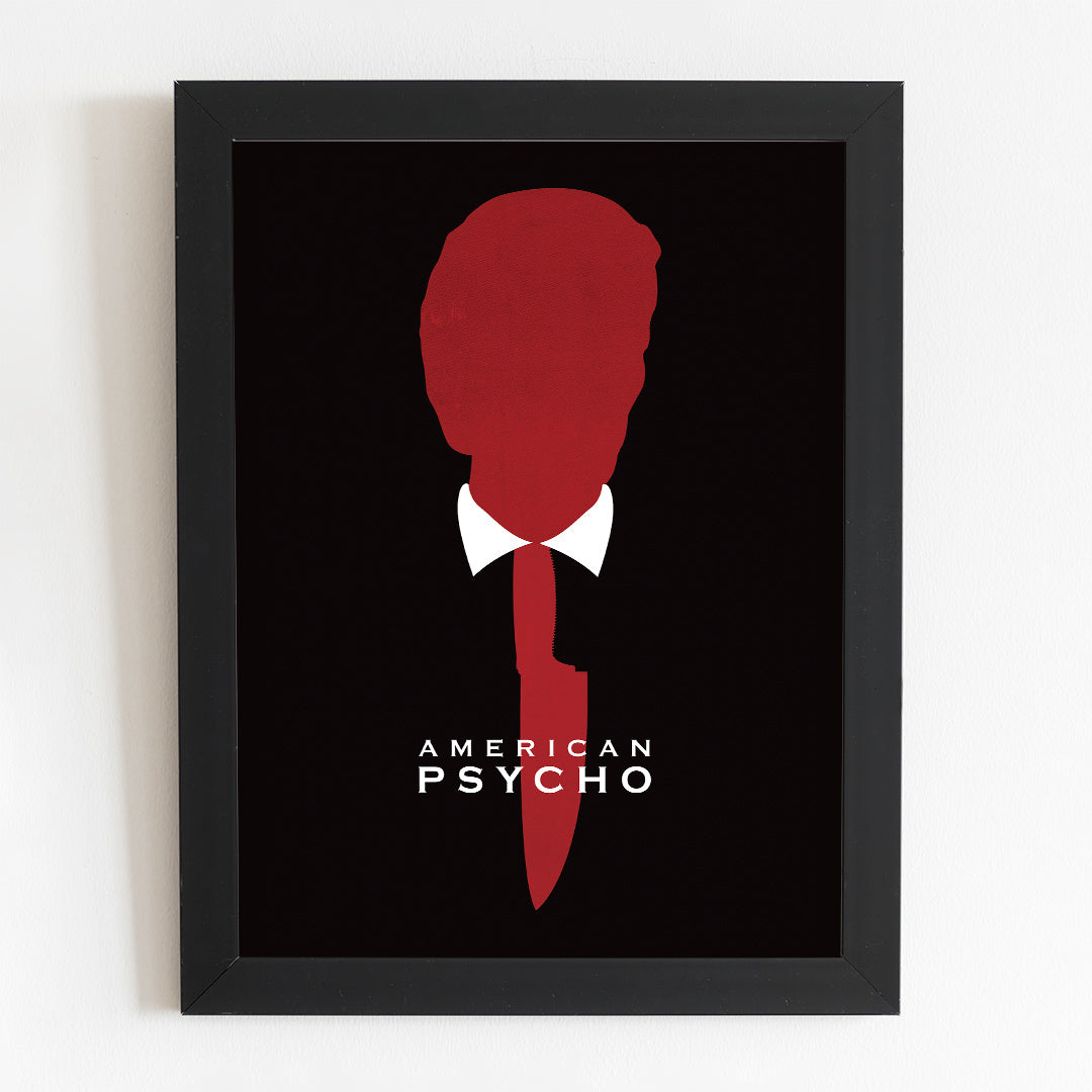 American Psycho Film Poster |  Patrick Bateman Minimal Movie Illustrated Print