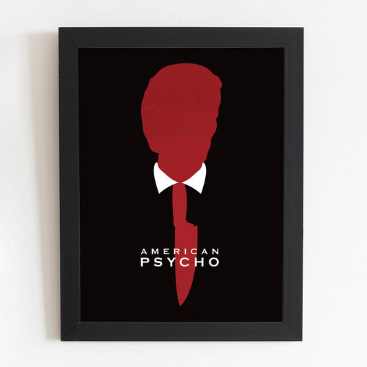 American Psycho Film Poster |  Patrick Bateman Minimal Movie Illustrated Print