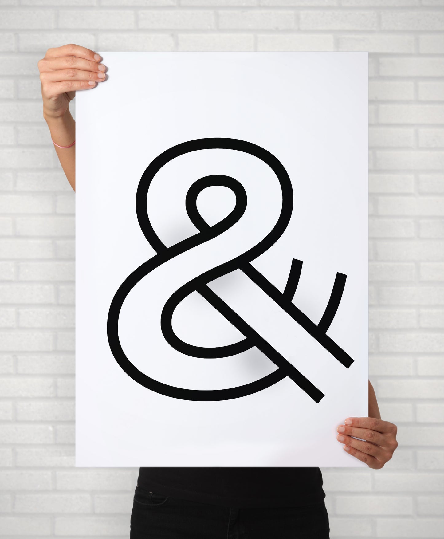 Ampersand Symbol Simple Graphic Design Poster