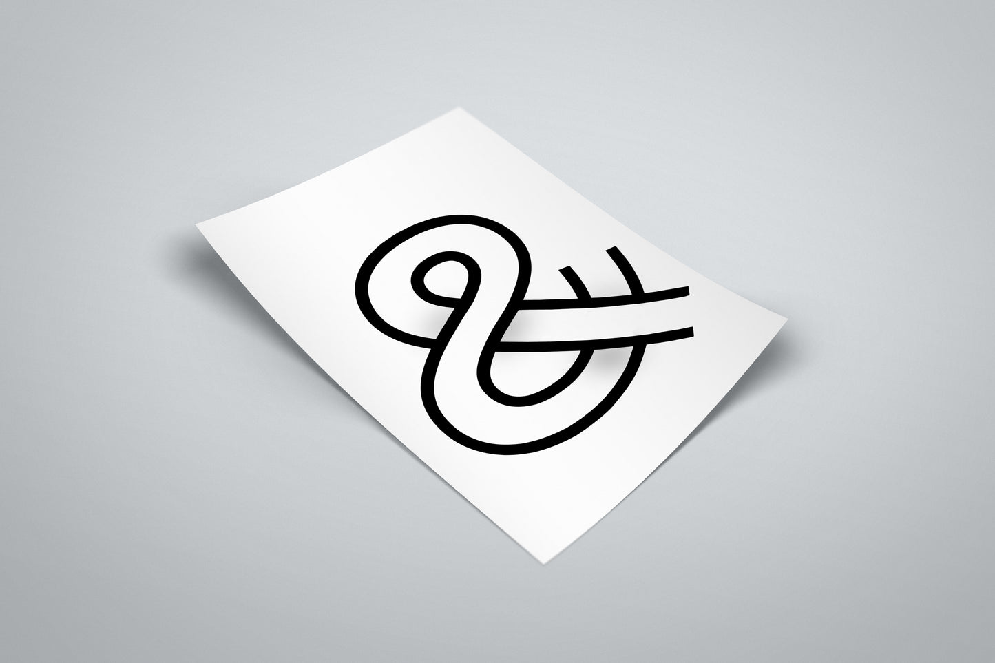 Ampersand Symbol Simple Graphic Design Poster