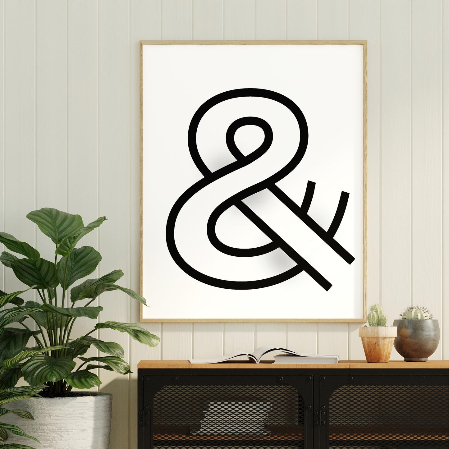 Ampersand Symbol Simple Graphic Design Poster