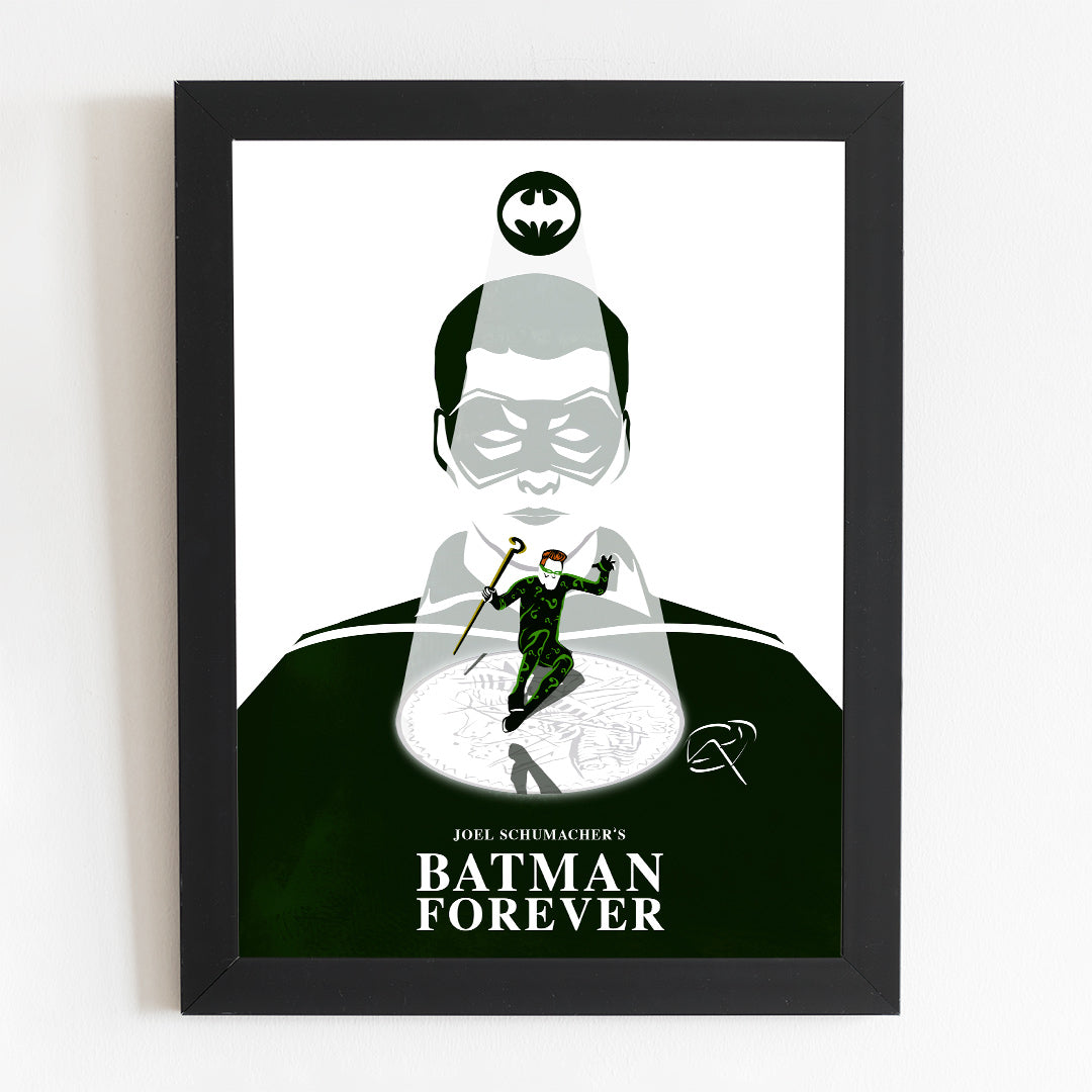 Batman Forever Minimal Movie Illustrated Poster