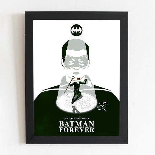 Batman Forever Minimal Movie Illustrated Poster