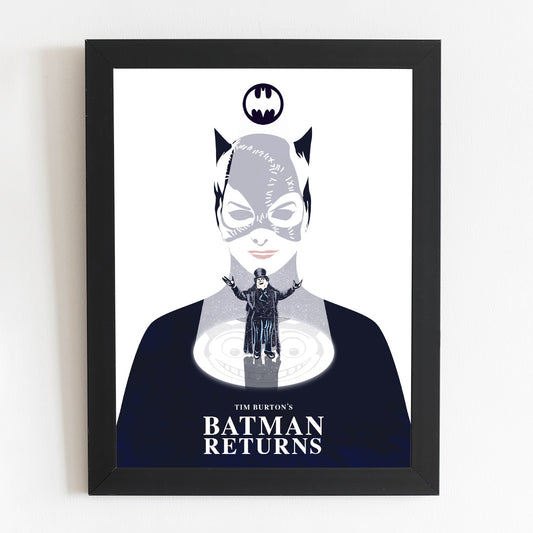 Batman Returns Minimal Movie Illustrated Poster