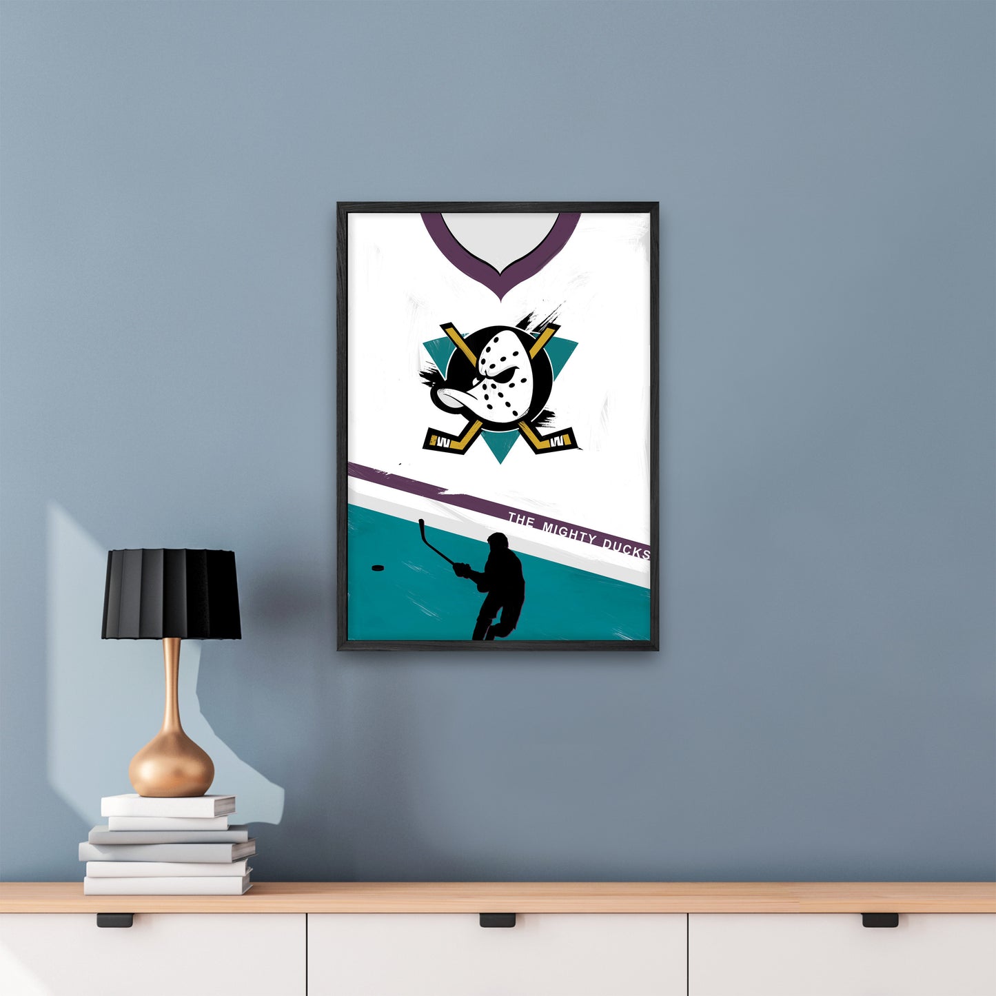 The Mighty Ducks Framed Poster |  Minimalist Film Art