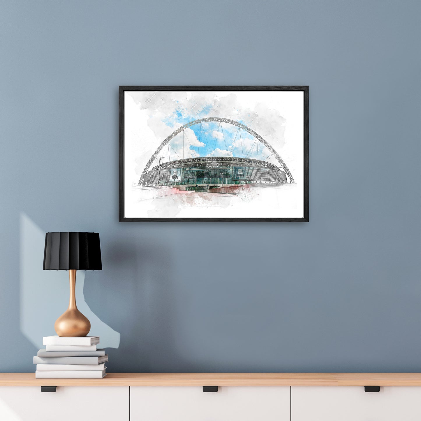 Wembley Stadium Framed Poster | London The Home of Football Stadium Art