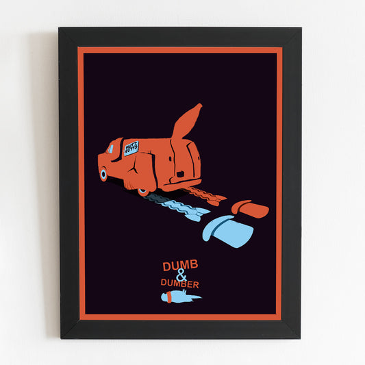 Dumb and Dumber Film Poser | Minimal Movie Art | Illustrated Poster