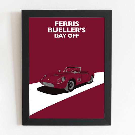 Ferris Bueller's Day Off Minimal Movie Illustrated Poster