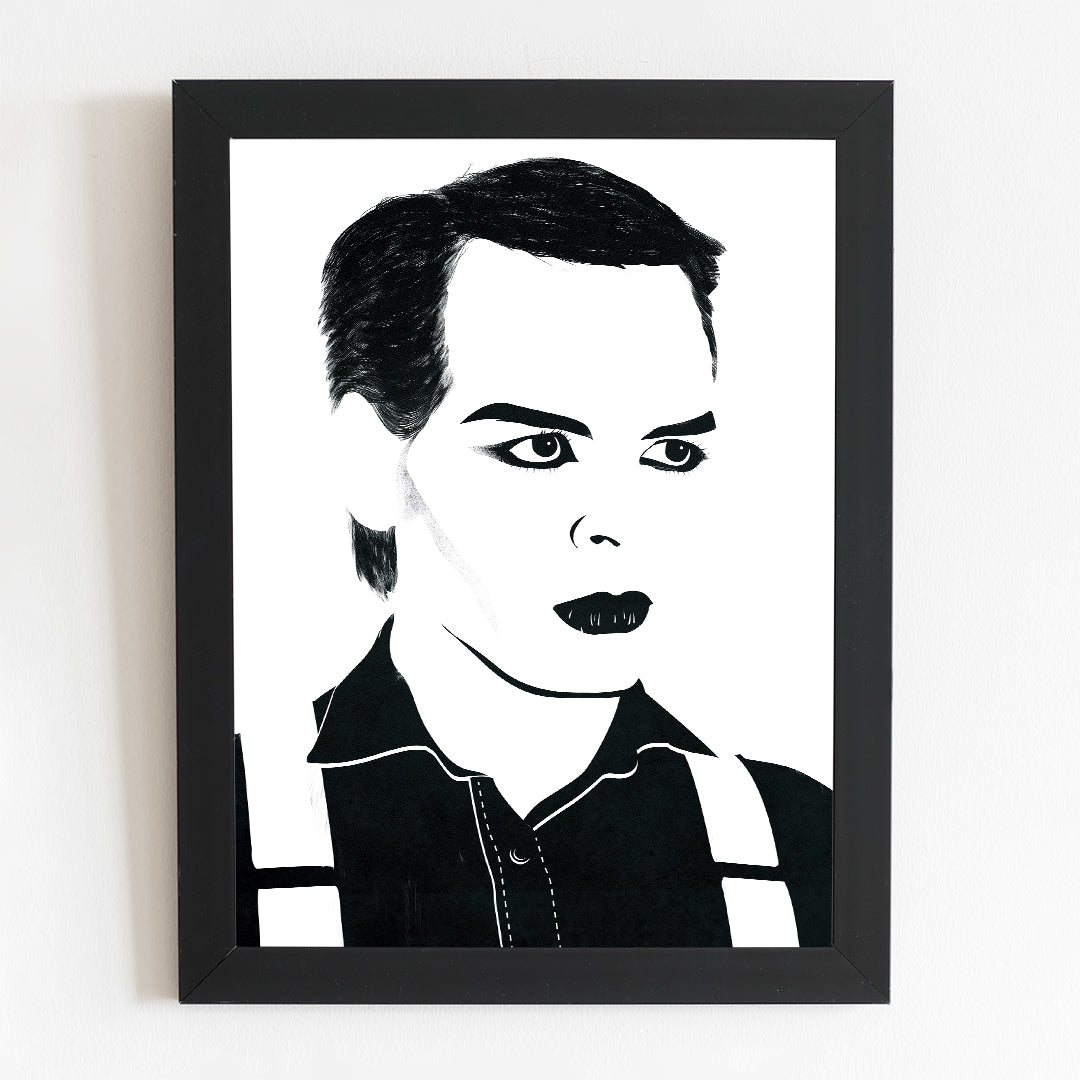 Gary Numan Minimal Portrait Illustrated Poster