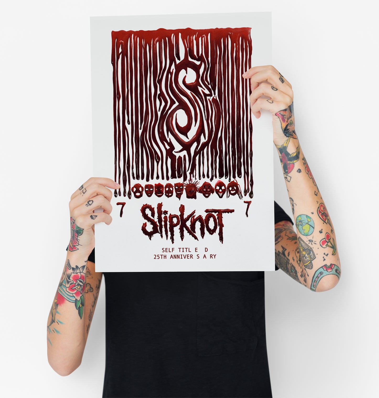 Slipknot Poster | Self-Titled 25th Anniversary Poster | Illustrated Print |