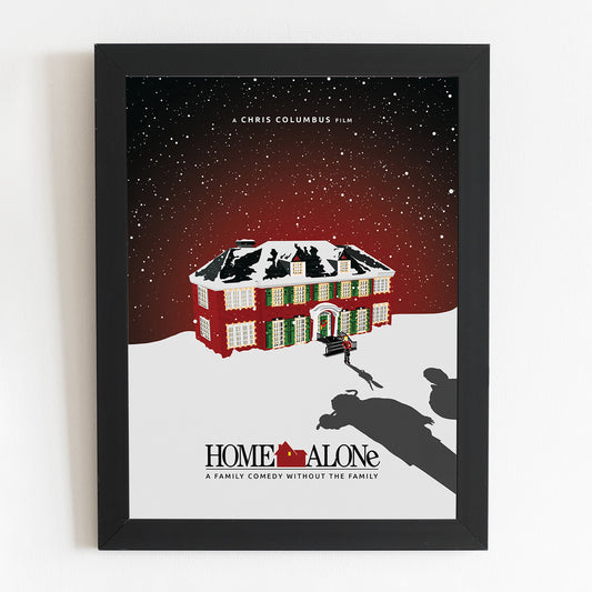 Home Alone Poster | Minimal Movie Illustrated Print | Christmas Film Print