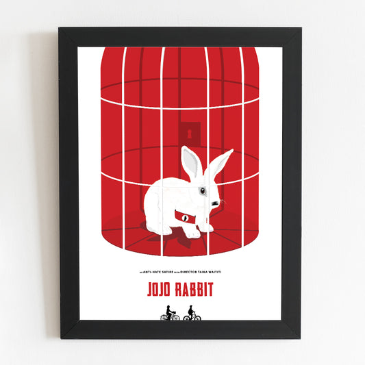 JoJo Rabbit Film Poster |  Minimalist Movie Illustrated Print