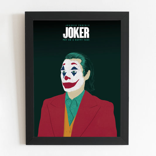 Joker Joaquin Phoenix Minimal Movie Illustrated Poster