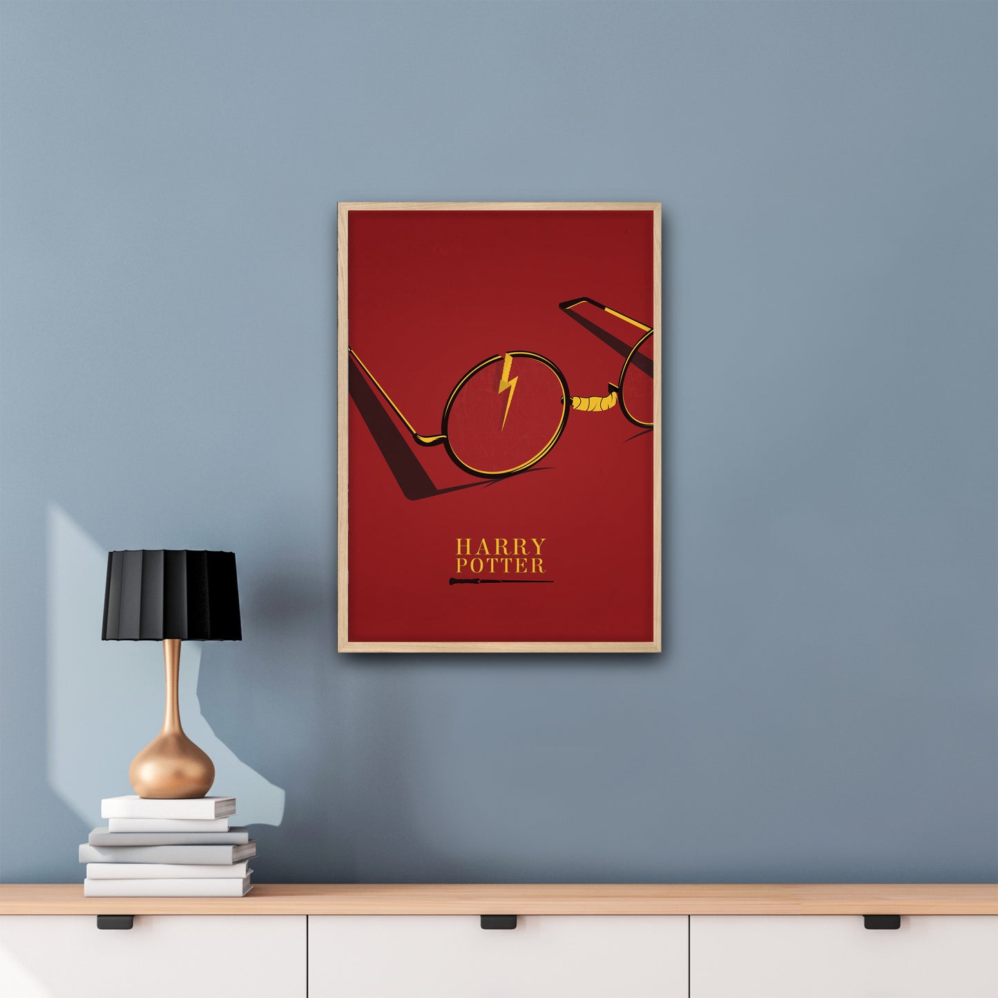 Harry Potter Minimal Framed Minimal Movie Illustrated Poster