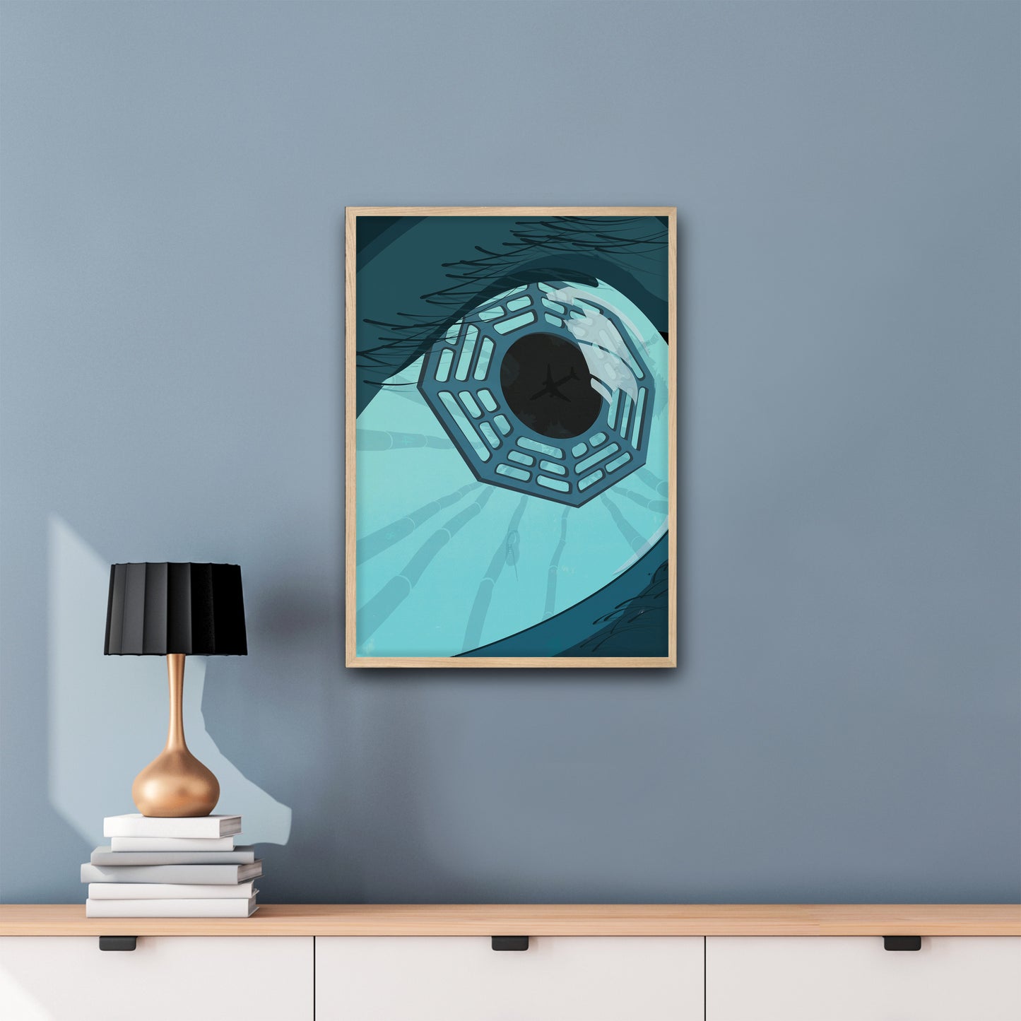 LOST Framed Poster |  Minimalist TV Show Art | Illustrated Print