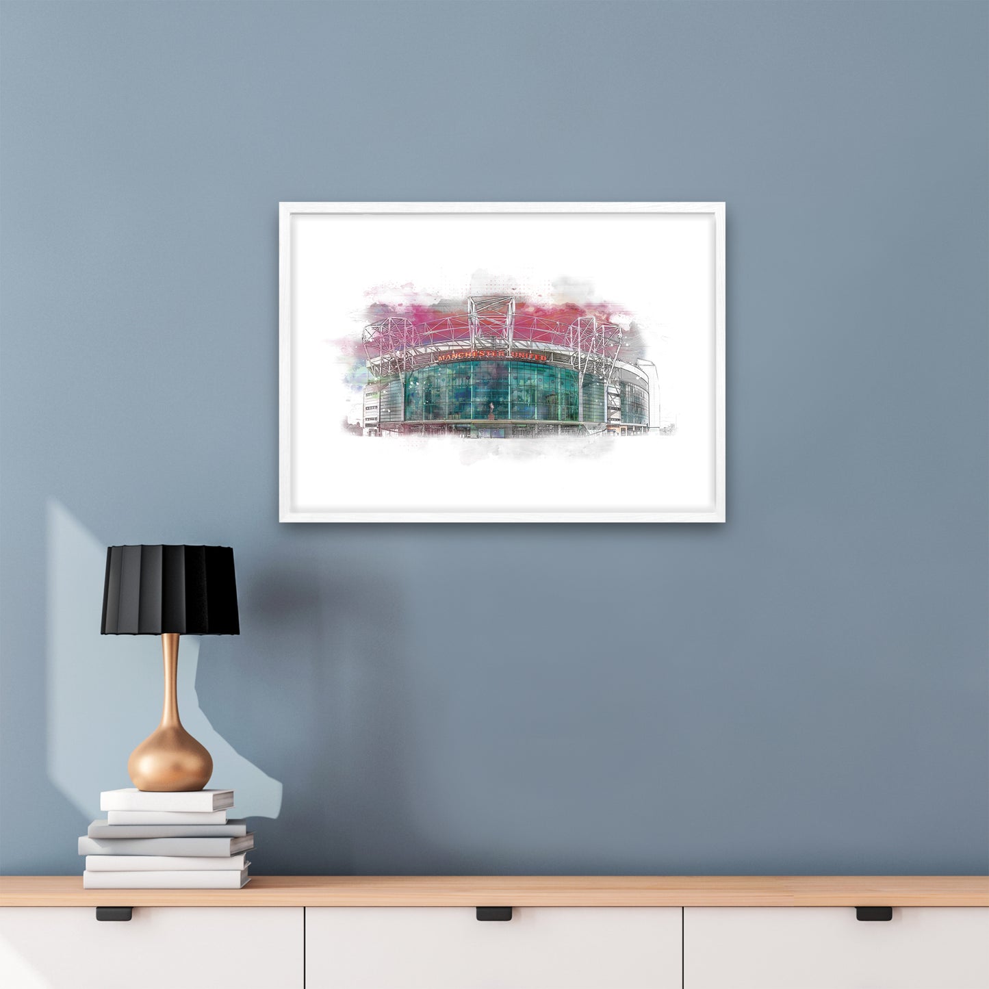 Manchester United Old Trafford Poster Framed | Manchester United FC Stadium Art