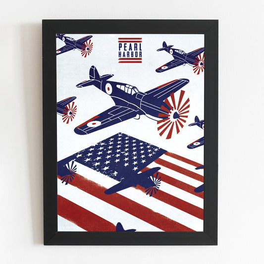 Pearl Harbor Minimal Movie Illustrated Poster