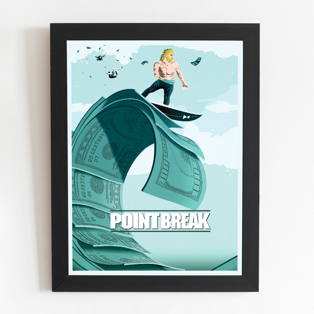 Point Break Poster | Minimal Movie Illustrated Print