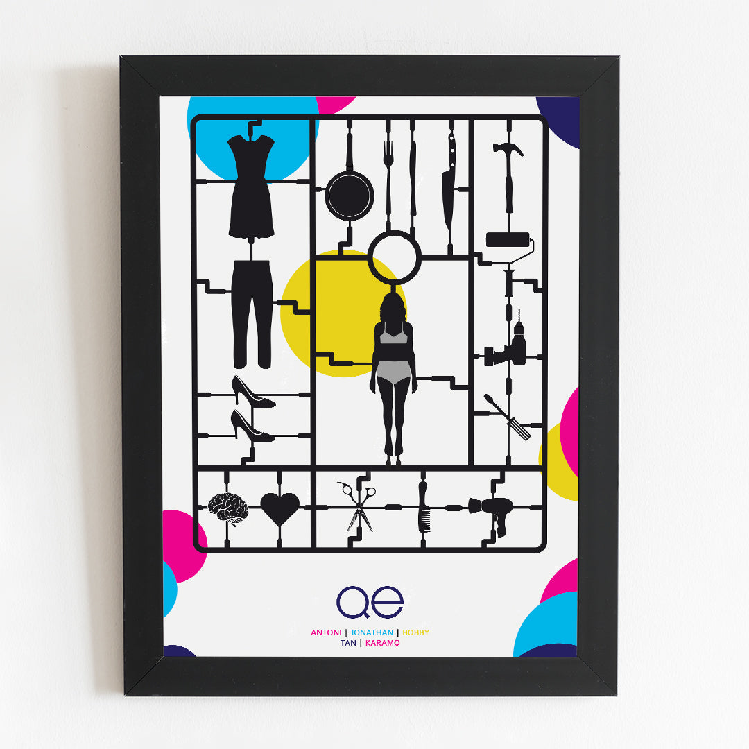 Queer Eye Poster Art | Minimal Illustrated TV Netflix Print