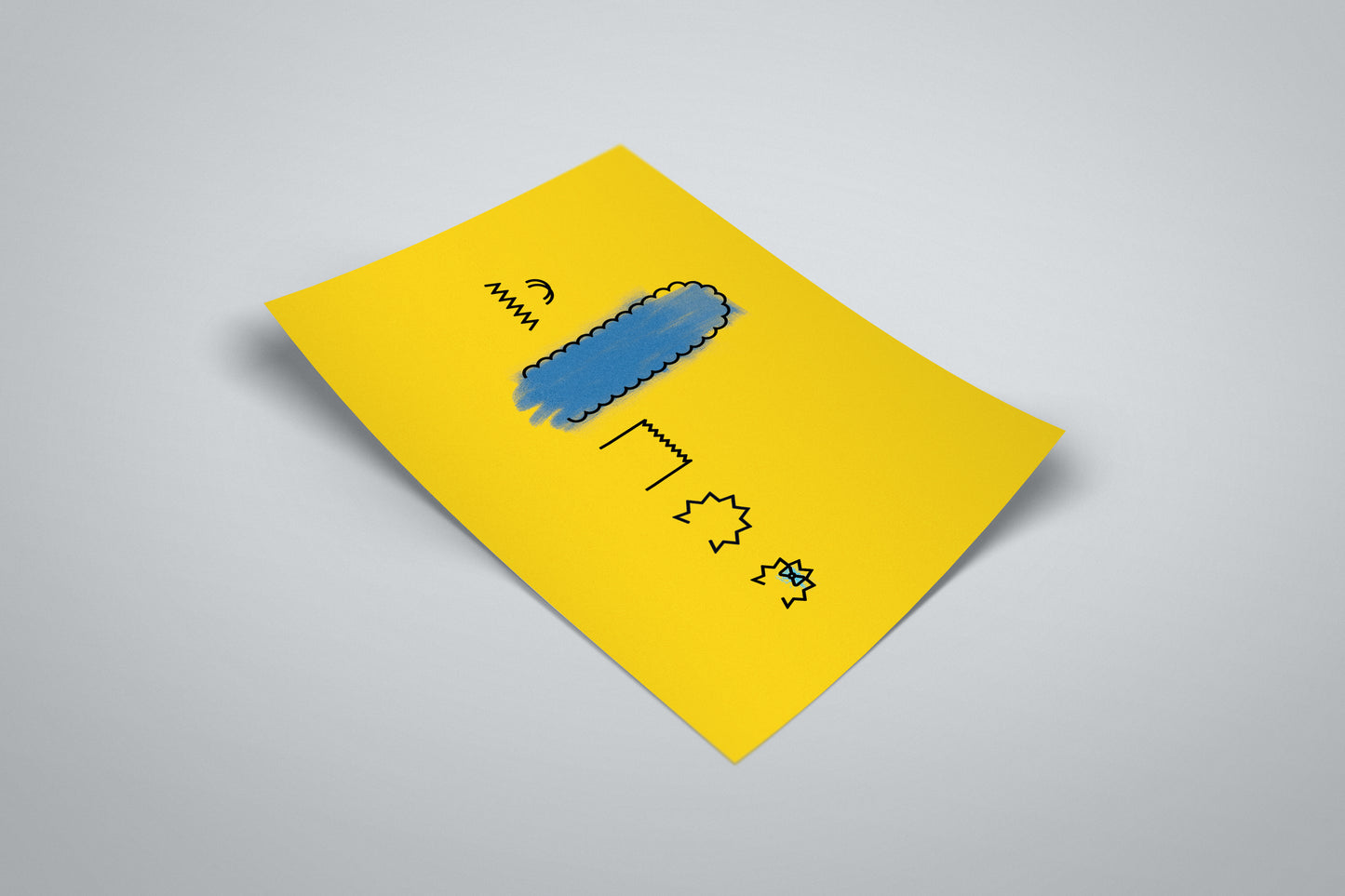 Simpsons Poster | Minimal The Simpsons Print | Simpsons Hair Art