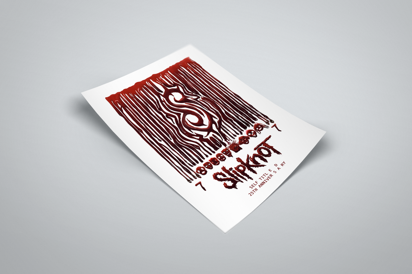 Slipknot Poster | Self-Titled 25th Anniversary Poster | Illustrated Print |