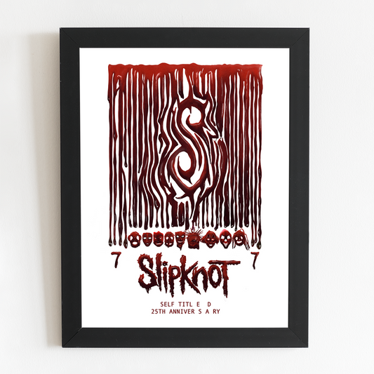 Slipknot Poster | Self-Titled 25th Anniversary Poster | Illustrated Print |