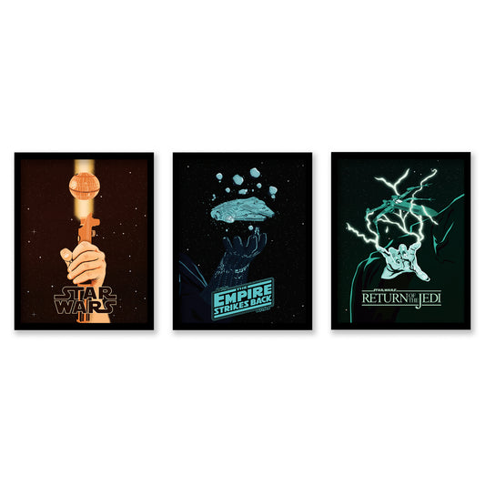 Star Wars Trilogy Minimal Movie Illustrated Posters