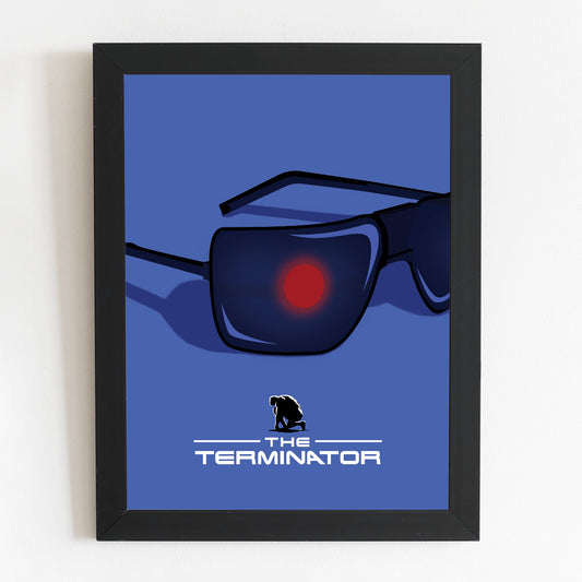 The Terminator Poster | 1980's Minimal Movie Illustrated Film Print