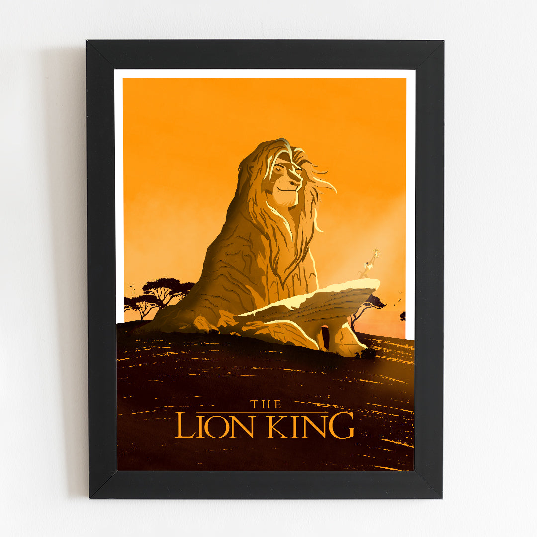 The Lion King Minimal Movie Illustrated Poster