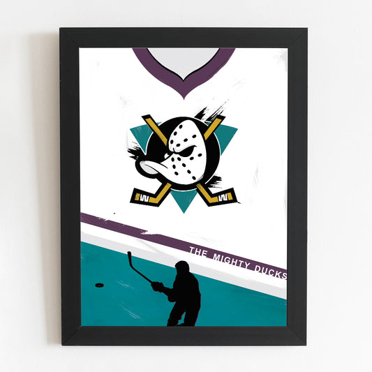 The Mighty Ducks Minimal Movie Illustrated Poster