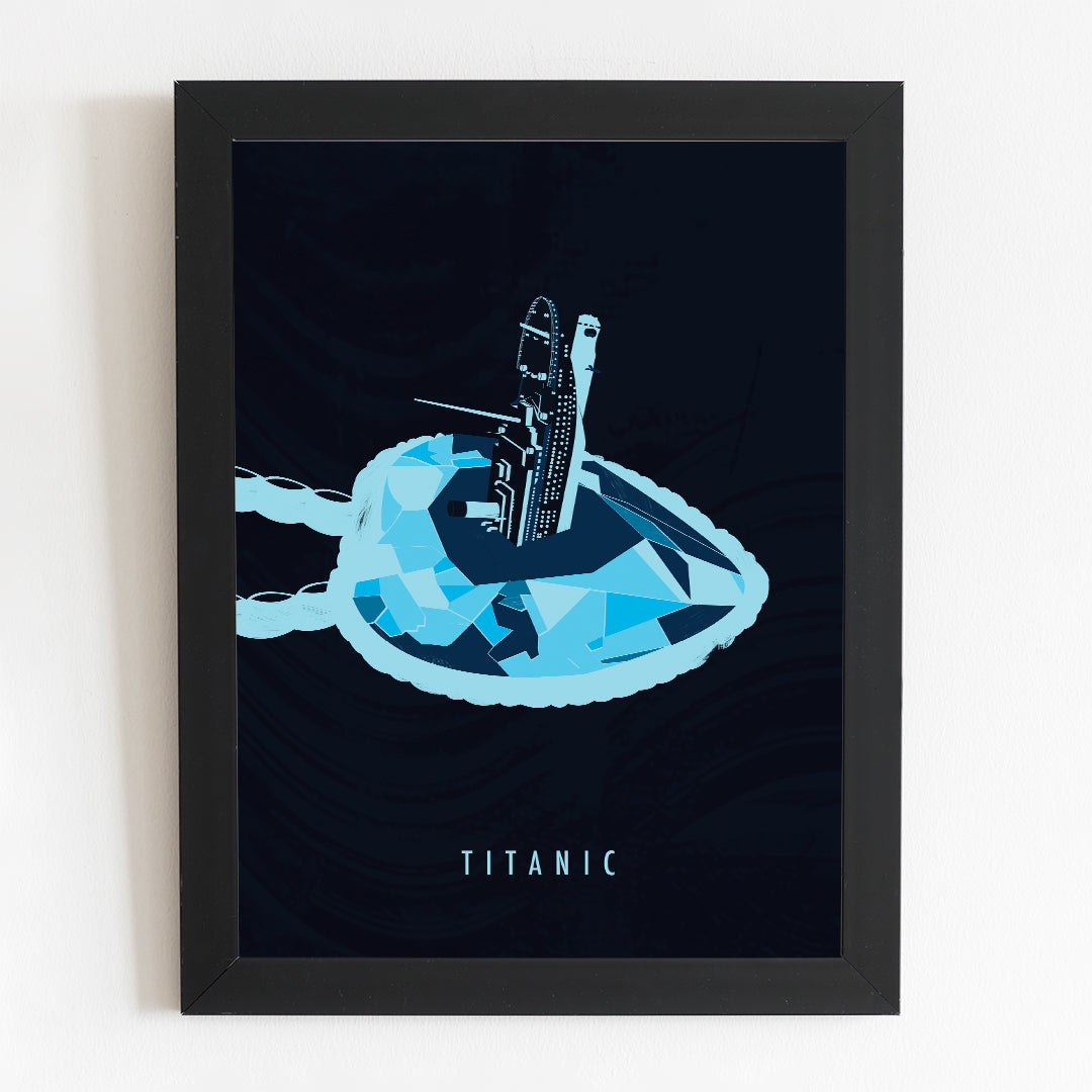 Titanic Minimal Movie Illustrated Poster