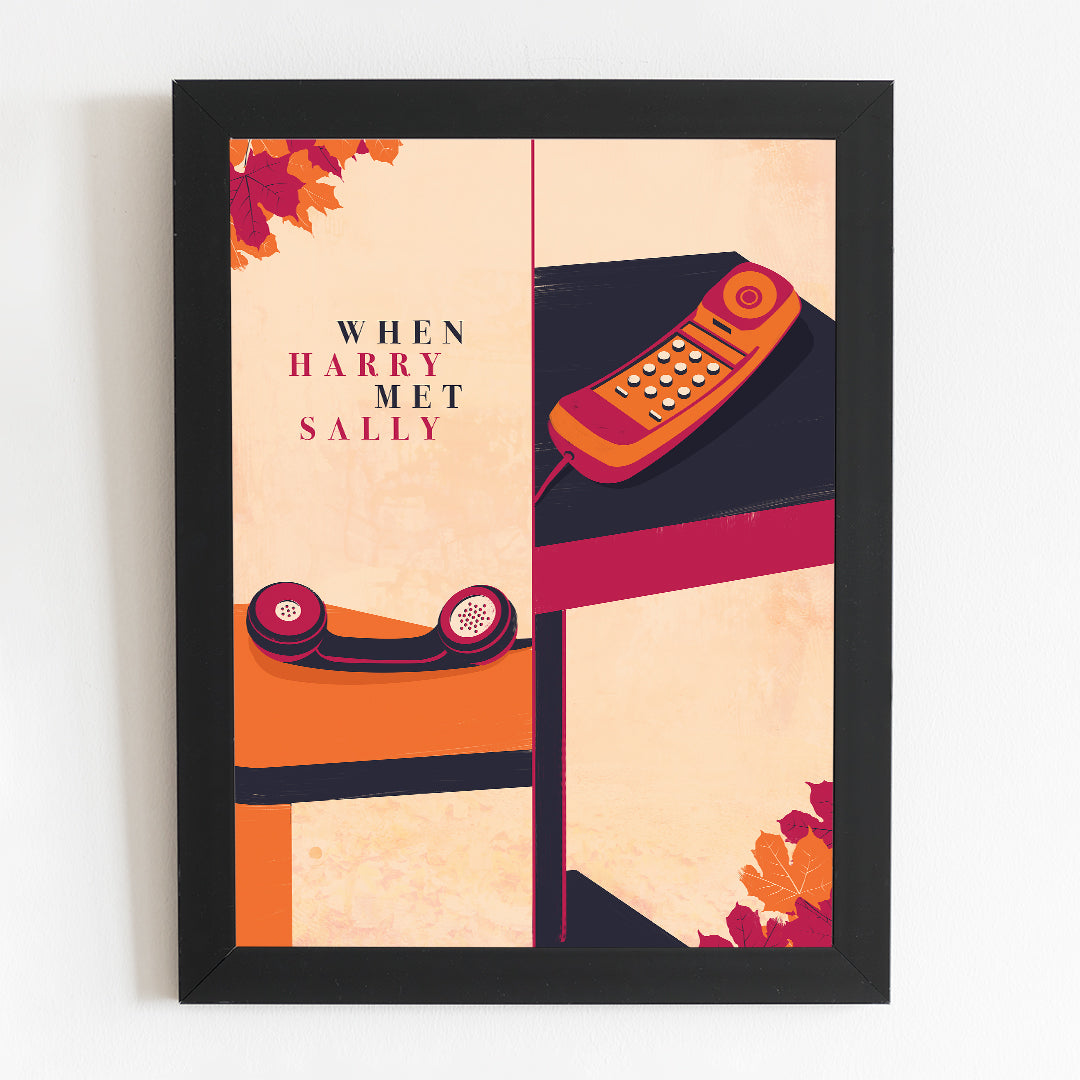 When Harry Met Sally Minimal Movie Illustrated Poster