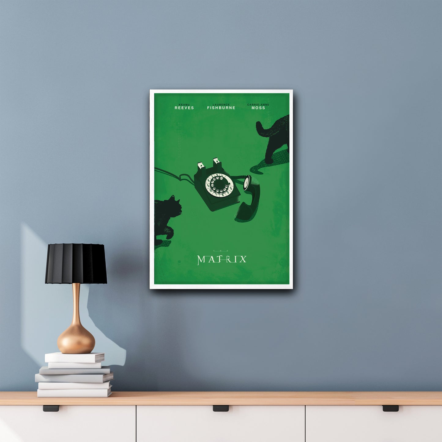 The Matrix Minimal Framed Minimal Movie Illustrated Poster