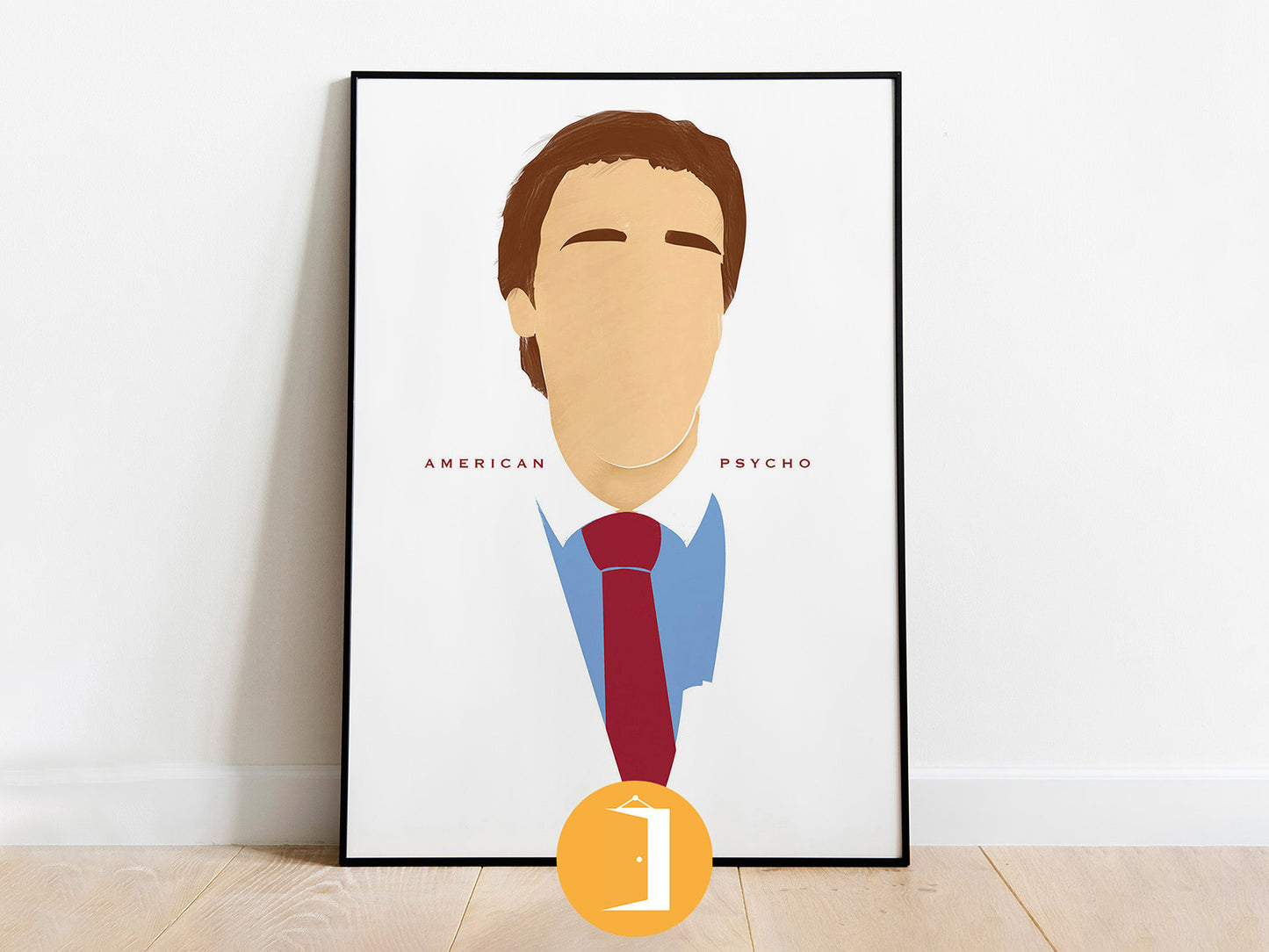 American Psycho Film Poster | Patrick Bateman Minimal Illustrated Movie Print