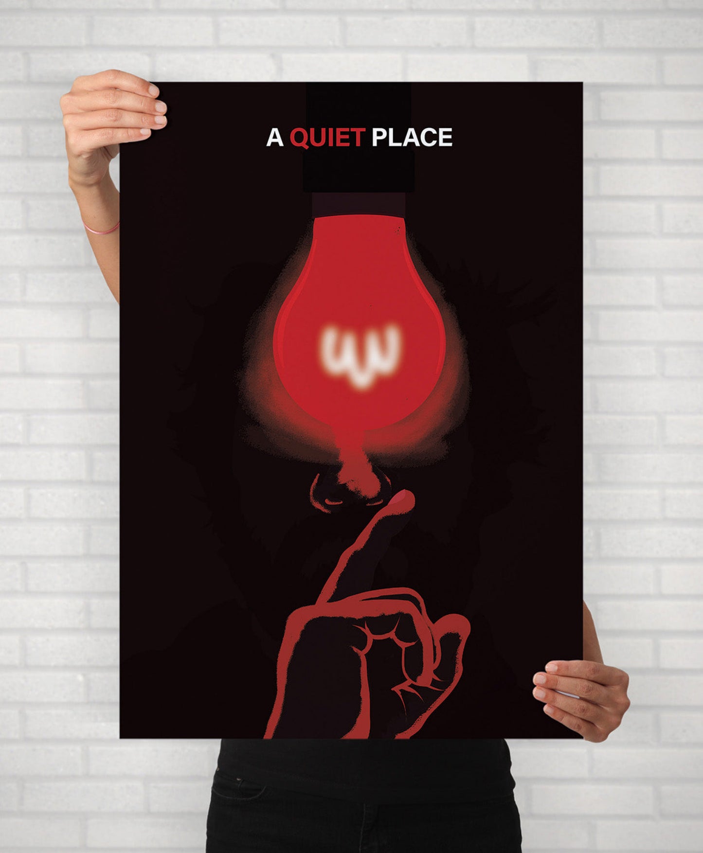 A Quiet Place Minimal Poster | Illustrated Movie Print