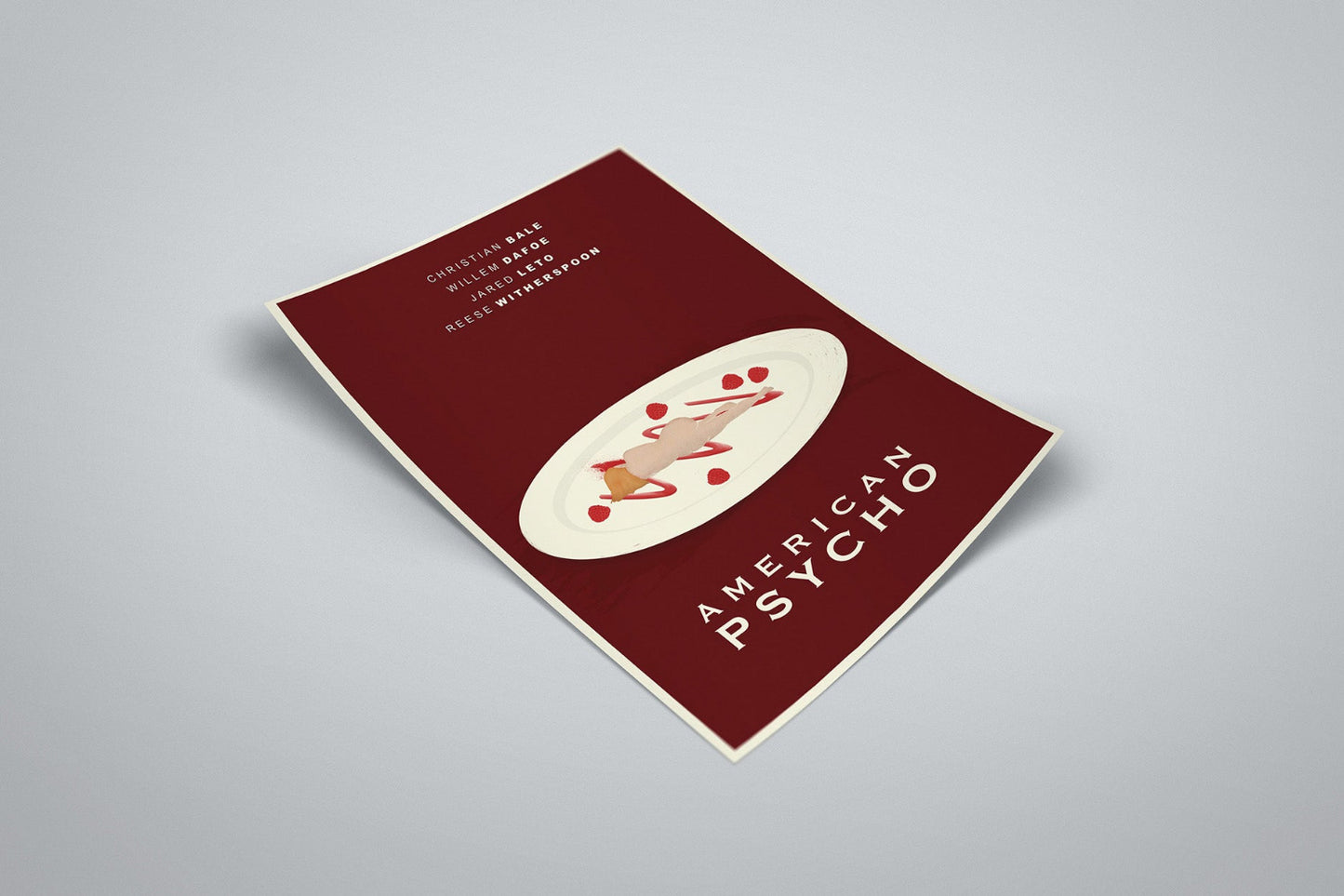 American Psycho Film Poster | Patrick Bateman Minimal Movie Illustrated Print