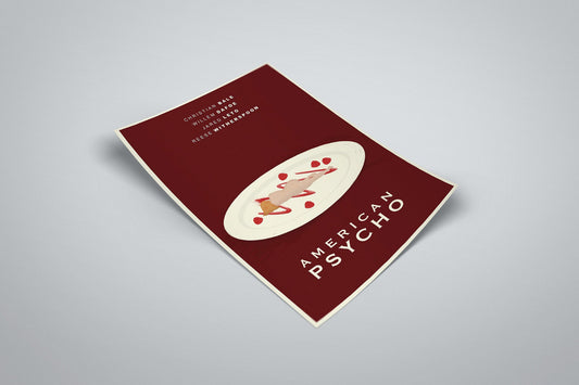 American Psycho Film Poster | Patrick Bateman Minimal Movie Illustrated Print