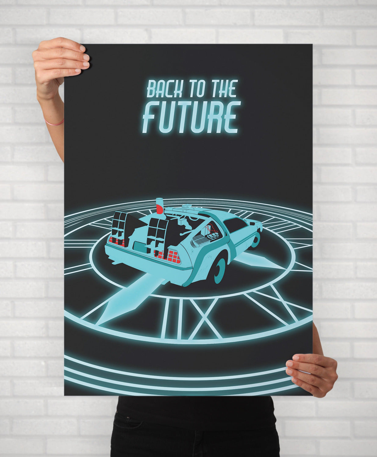 Back To The Future Minimal Movie Illustrated Poster