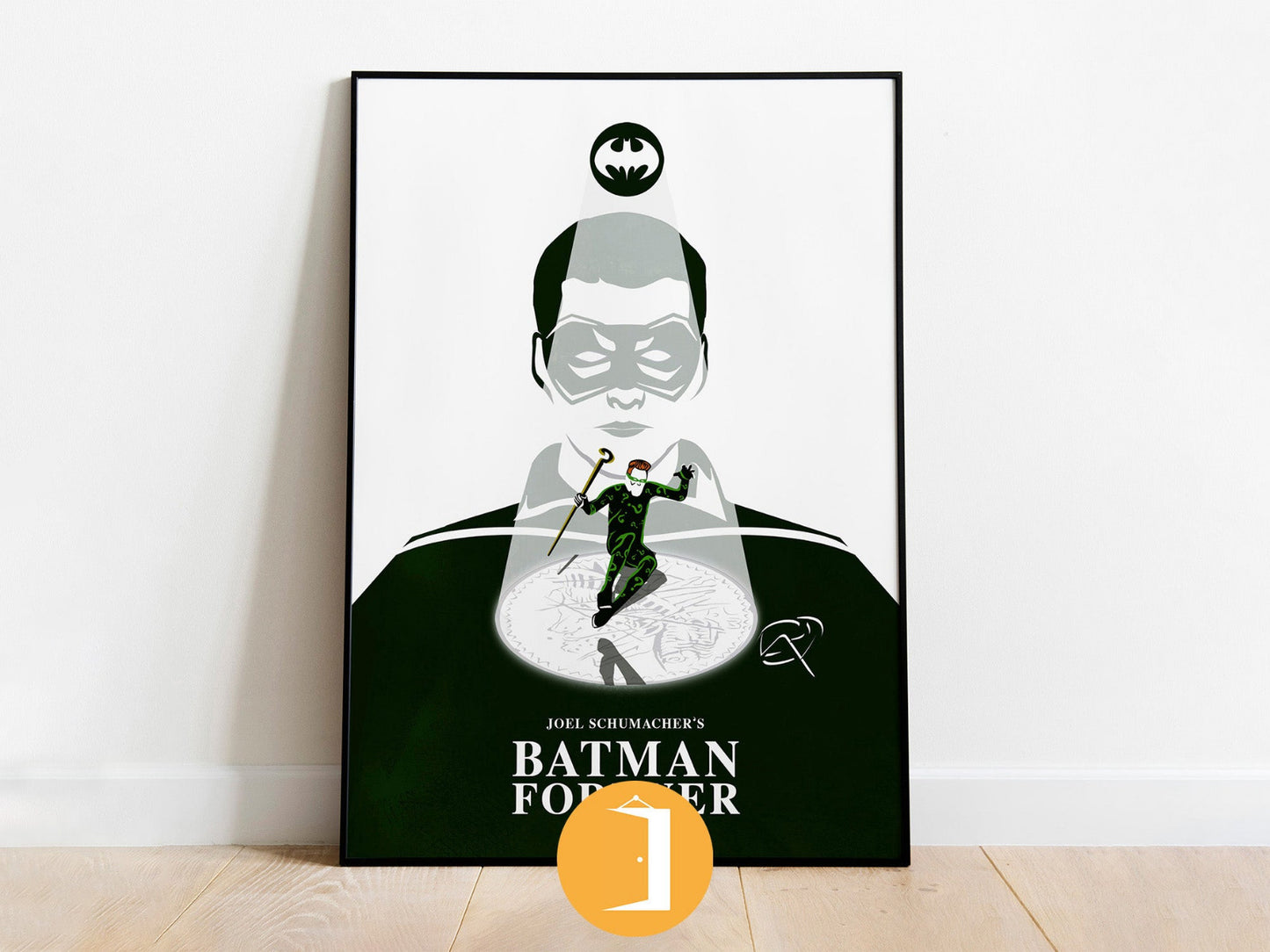 Batman Forever Minimal Movie Illustrated Poster