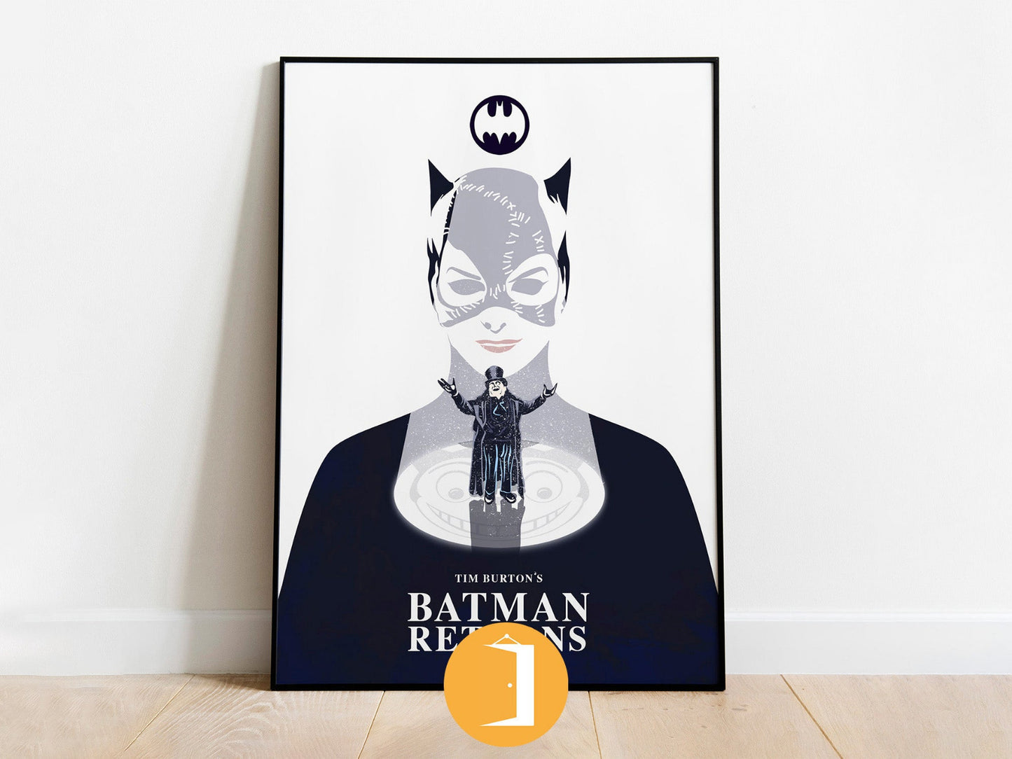 Batman Returns Minimal Movie Illustrated Poster