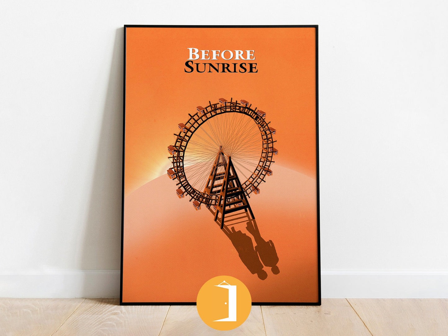 Before Sunrise Poster | Minimal Movie Illustrated Print