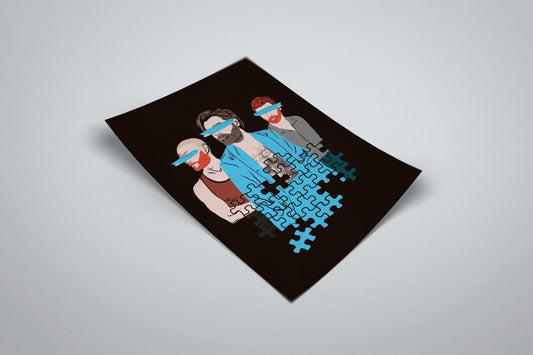 Biffy Clyro Poster | Scottish Rock Band Minimal Portrait Illustrated Print