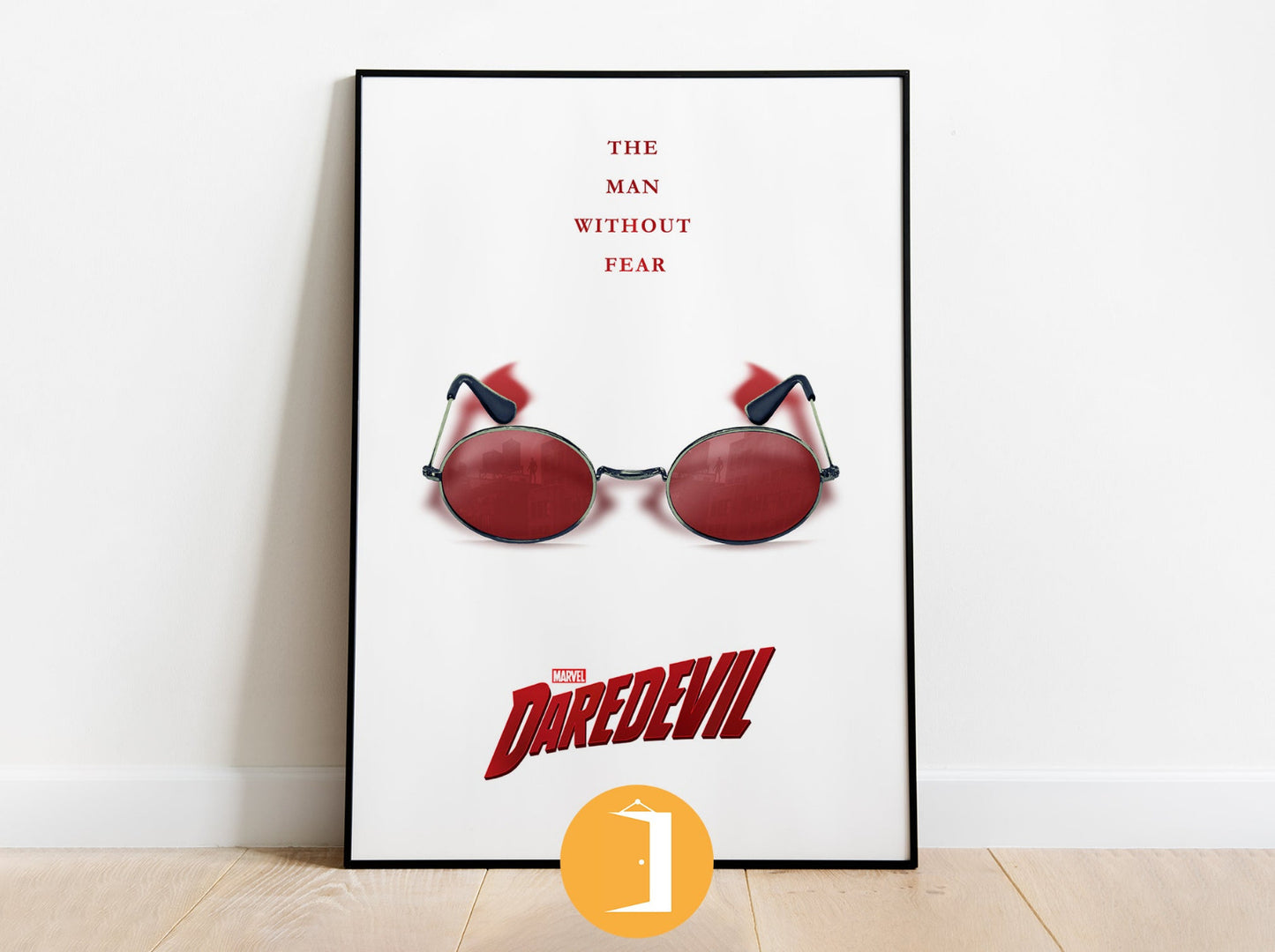 Marvel's Daredevil Minimal Movie Illustrated Poster